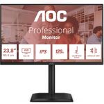 AOC 24E4U 24 Zoll FHD Monitor, 120Hz, IPS, 1ms MPRT, Adaptive Sync, HDR-Modus, Höhenverstellung (1920x1080,HDMI 1x 1.4,DP 1x 1.2, USB-Hub) Schwarz [Energieklasse C](24E4U)