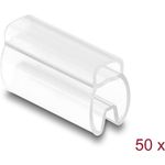 Delock Kabelmarkierer für Kabeldurchmesser 4 - 7 mm 50 Stück transparent (80951)