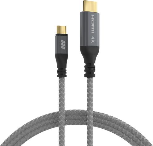 EFB Elektronik USB-C auf HDMI Kabel 4K30Hz grau (USB-HDMI-00001)