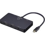 Renkforce RF-USBHA-480 4 Port USB-C USB 3.2 Gen 2 Multiport Hub mit Stecker Schwarz (RF-6804406)
