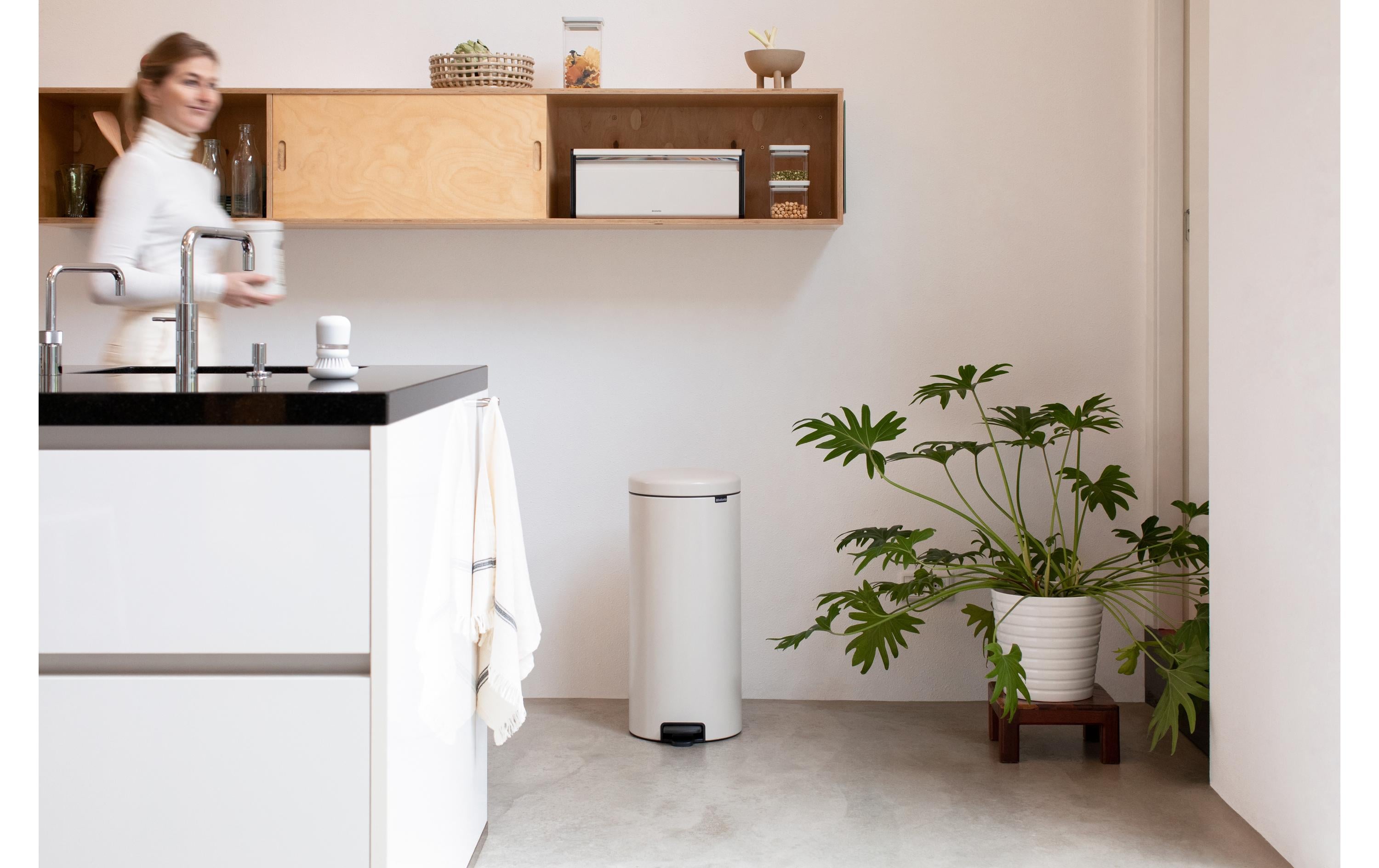 Brabantia NewIcon 30 l Treteimer Rund Beige