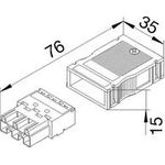 Hager Ausgangsstecker Wago GKWAJC3Winsta Code S 3polig (GKWAJC3)