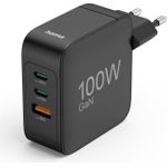 Hama Schnellladegerät, GaN, 2x USB-C, 1x USB-A, PD, 100 W, Schwarz (00201962)