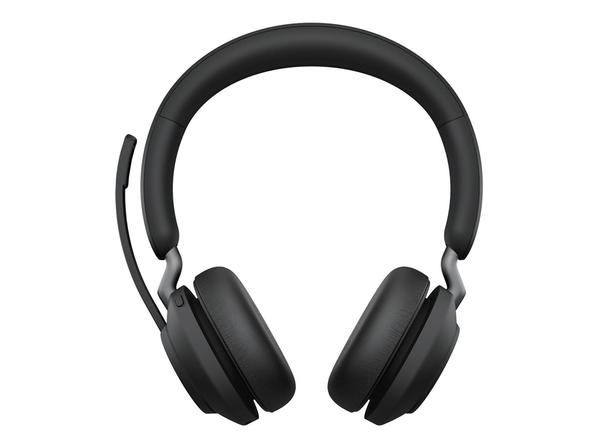 Jabra Evolve2 65 UC Stereo On-Ear-Headset Bluetooth USB-A Schwarz