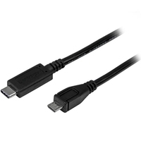 StarTech.com USB2.0 USB C to Micro B Cable USB Kabel 5 polig Micro USB Typ B (M) 24 Pin USB Typ C (M) 1,0m (USB USB2.0) Schwarz für Apple iMac (USB2CUB1M)  - Onlineshop JACOB Elektronik