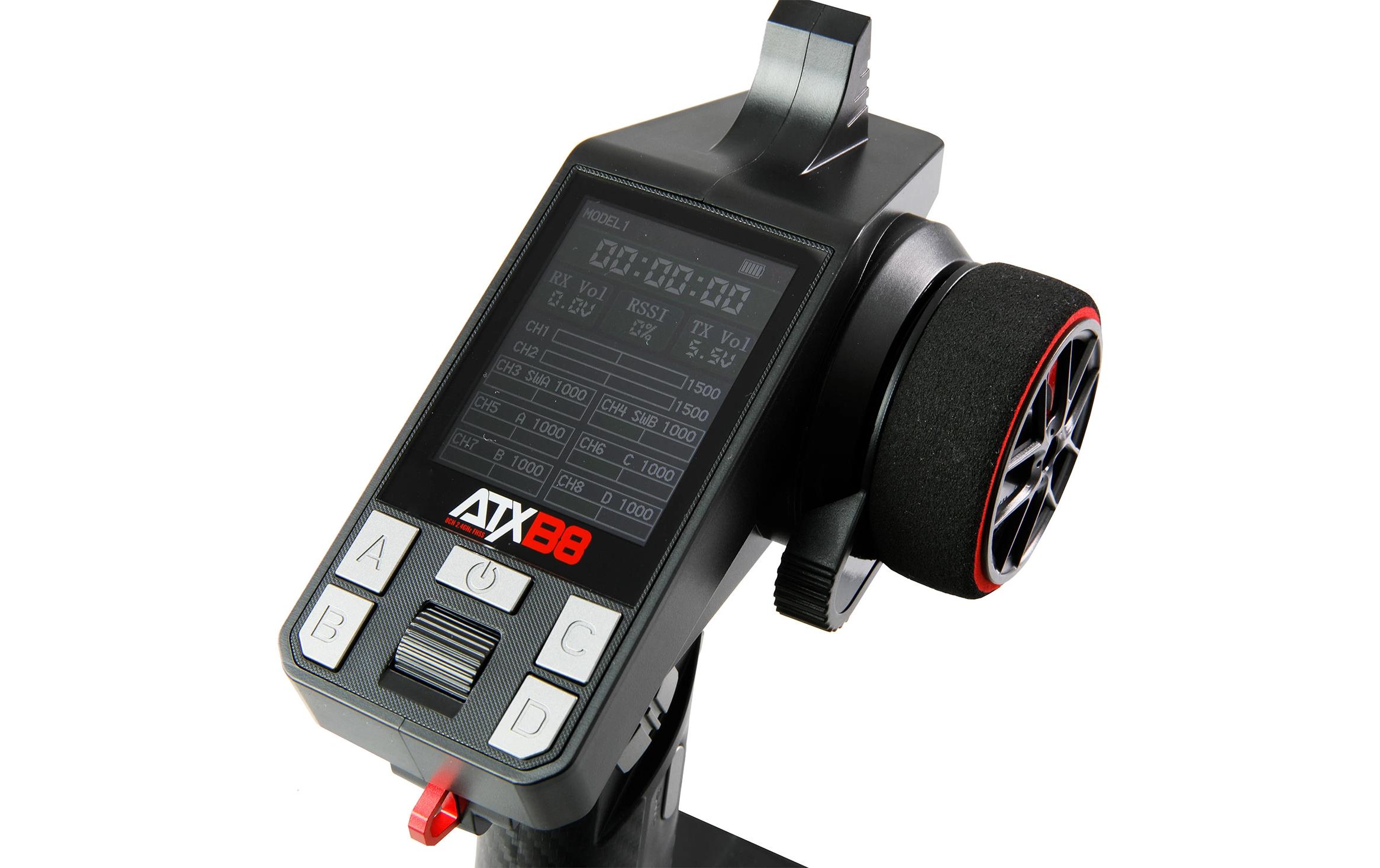 Amewi ATXB8 8-Kanal Fernsteuerung 2.4 GHz FHSS Schwarz
