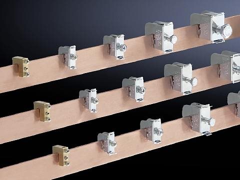 Rittal Leiterplattenanschlussklemmen SV SV 3458.500 Stahlblech Passend für Flachkupferschienen Stärke 10 mm (3458.500)