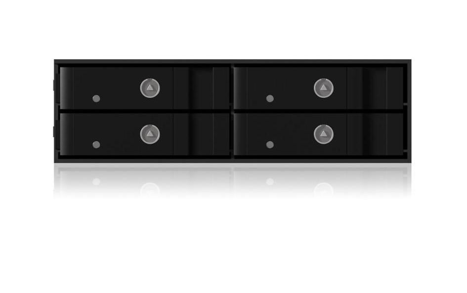 ICY BOX IB-2240SSK Backplane 4x 2,5" SATA/SAS für 1x 5,25" Schwarz