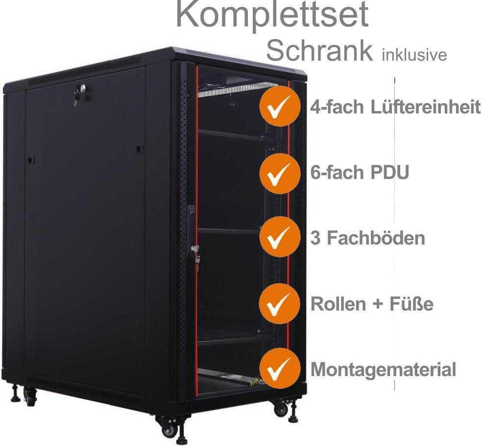IT-BUDGET 19"-Serverschrank SRK (90ITB19SRK27810GS)