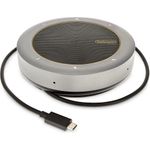 StarTech.com USB-C Conference Speaker Mini Dock, Portable Boardroom Speaker and Multiport Adapter, USB-C to VGA or 4K 60Hz HDMI, 2x USB-A (5Gbps) Hub, Mic/Speaker (DKTBRSPMPD)