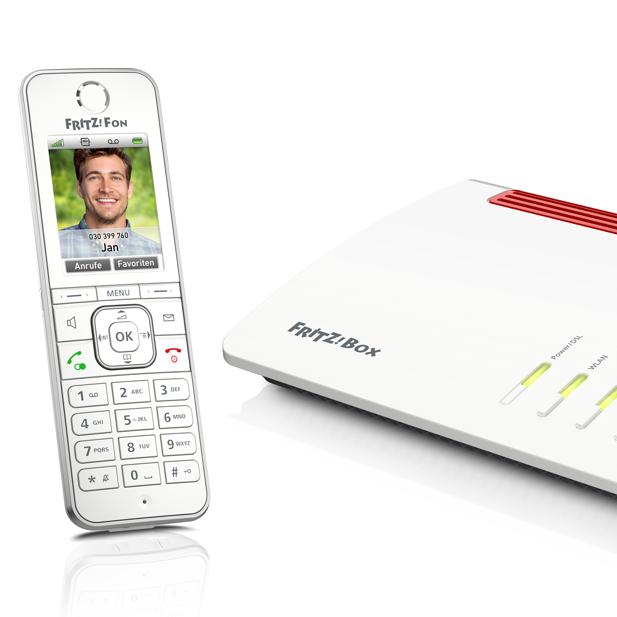 FRITZ! FRITZ!Fon C6 Schnurloses VoIP-Telefon Weiß