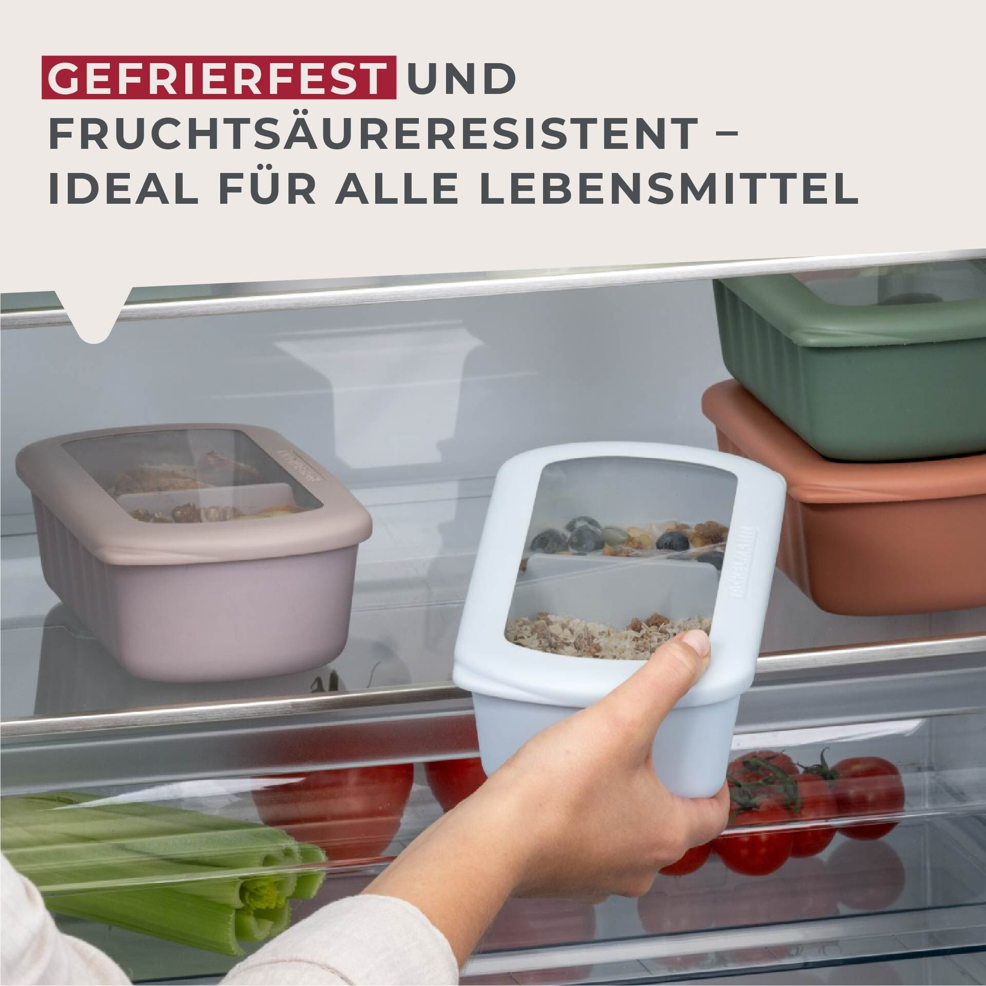 FACKELMANN Flexibox Be The Move Brotdose 1 l 3-teilig Hellblau