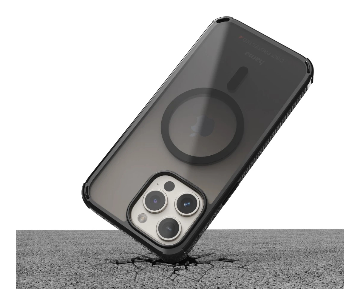 Hama MagCase Extreme Protect Handyhülle für Apple iPhone 16 Pro 6,3" Schwarz