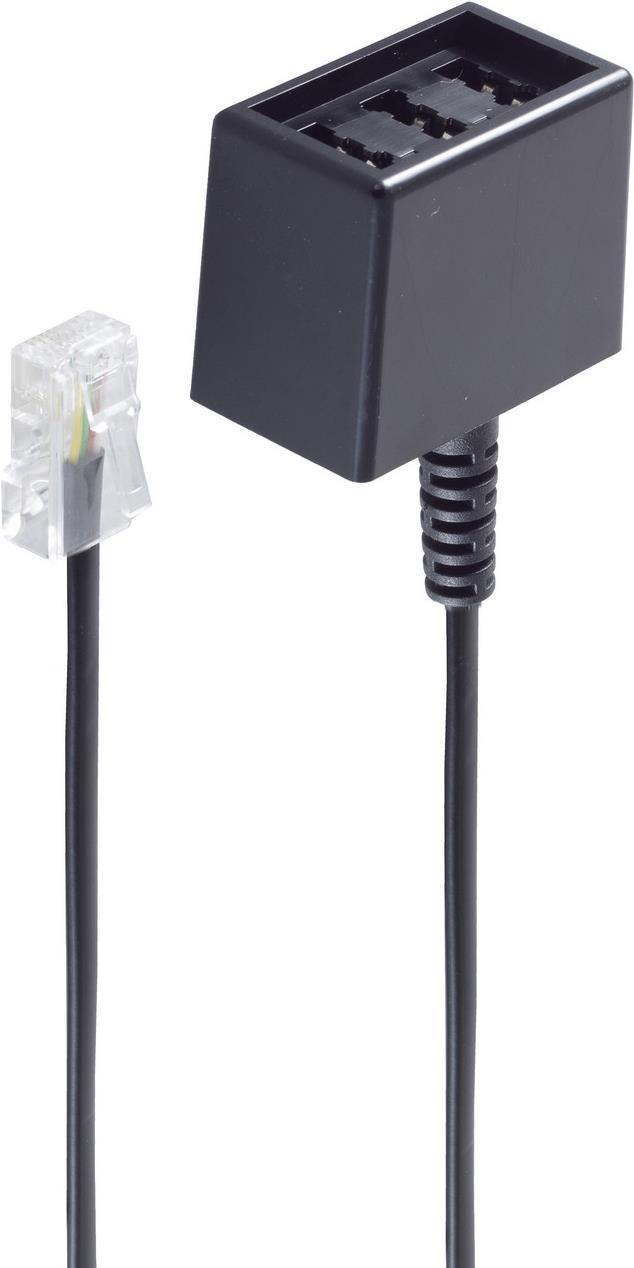 shiverpeaks BS71280-8 Telefonkabel 0,15 m Schwarz (BS71280-8)