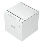 Epson TM-m30III, USB, USB-C, BT, Ethernet, WLAN, 8 Punkte/mm (203dpi), Cutter, weiß Bondrucker, Thermodirekt, 8 Punkte/mm (203dpi), variable Papierbreite (58/80mm), Druckbreite (max.): 72mm, Rollendurchmesser (max.): 83mm, Geschwindigkeit (max.): 300mm/Sek., USB (Typ B), USB-C, Bluetooth, Ethernet, WLAN, Micro SD-Slot, Cutter, inkl.: Netzteil, Netzkabel, weiß (C31CK50151)