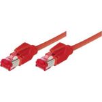 Patchkabel S/FTP, PiMF, Cat 6, rot, 1,5 m halogenfrei, mit Draka-Kabel und Hirosesteckern TM21 (bisherige Bezeichnung S/STP) (718015R)