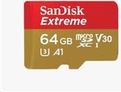 SanDisk Extreme Flash Speicherkarte (microSDXC an SD Adapter inbegriffen) 64GB A2 Video Class V30 UHS I U3 Class10 microSDXC UHS I (SDSQXA2 064G GN6AA)  - Onlineshop JACOB Elektronik