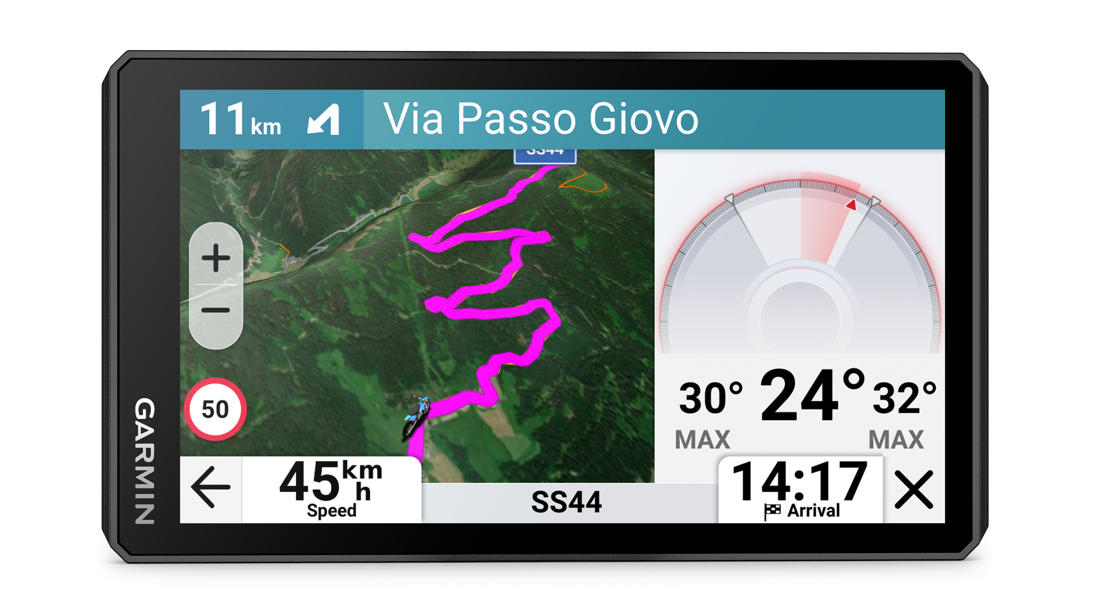 Garmin z?mo XT3 Motorrad-Navi 4,7" TFT-Touchscreen 64 GB IPX7 Schwarz