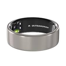 Ultrahuman Ring Air Smart Ring Größe 7 Raw Titanium - Fitness- Schlaftracker Herzfrequenz HRV
