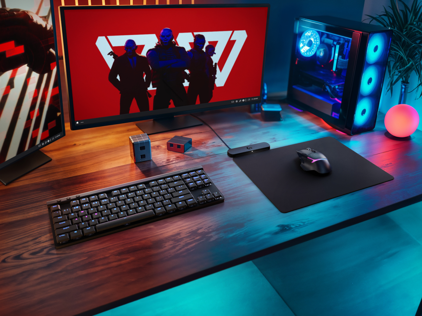 Logitech G POWERPLAY 2 Gaming-Mauspad mit induktiver Ladematte Schwarz