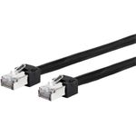 METZ CONNECT Patchkabel Cat6A Ultraflex500 VoIP AWG 26 0.5m schwarz (13084U0500-E)