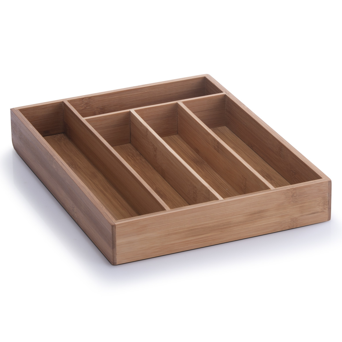 Zeller Present 25269 Besteckorganizer Bambus Braun