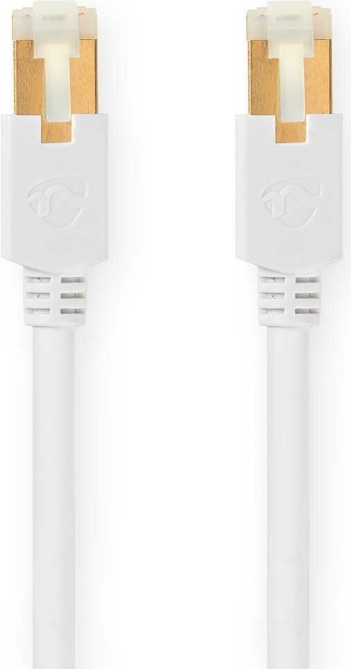 Nedis CCBW85221WT20. Kabellänge: 2 m, Kabelstandard: Cat6, Kabelschirmung: S/FTP (S-STP), Anschluss 1: RJ-45, Anschluss 2: RJ-45, Beschichtung Steckerkontakte: Gold (CCBW85221WT20)