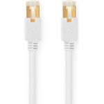Nedis CCBW85221WT20. Kabellänge: 2 m, Kabelstandard: Cat6, Kabelschirmung: S/FTP (S-STP), Anschluss 1: RJ-45, Anschluss 2: RJ-45, Beschichtung Steckerkontakte: Gold (CCBW85221WT20)