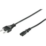 Microconnect PE030710 Stromkabel Schwarz 1 m Netzstecker Typ C C7-Koppler (PE030710)