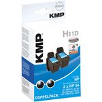 KMP wiederbefüllte hp-Tintenpatrone C6656AE, schwarz (0995,4021)