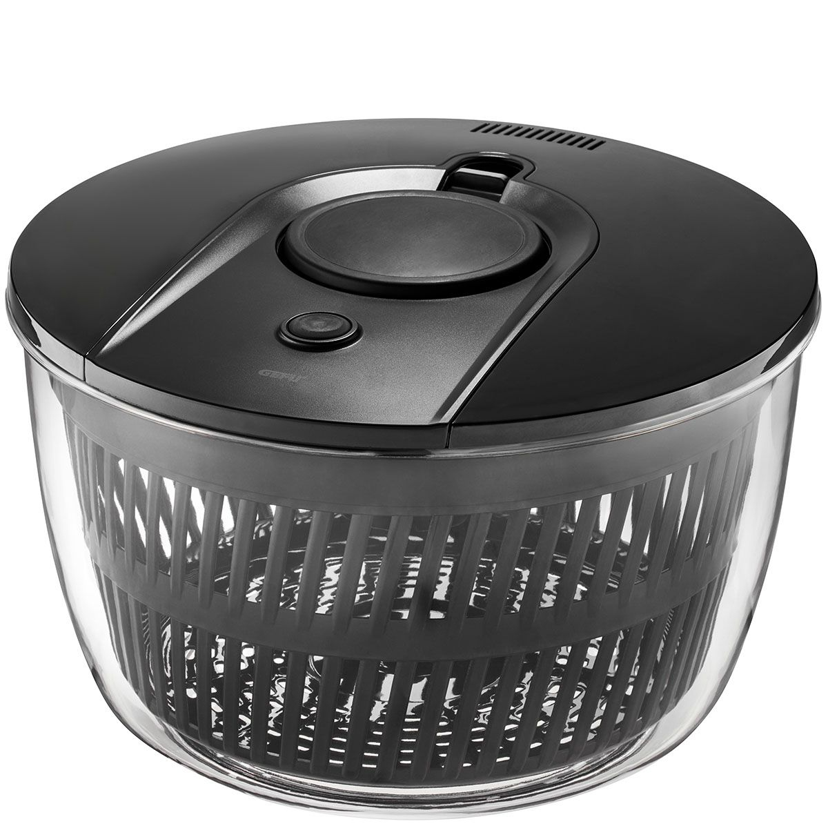 GEFU PUSH IT Salatschleuder 5 l Kunststoff Rund Schwarz