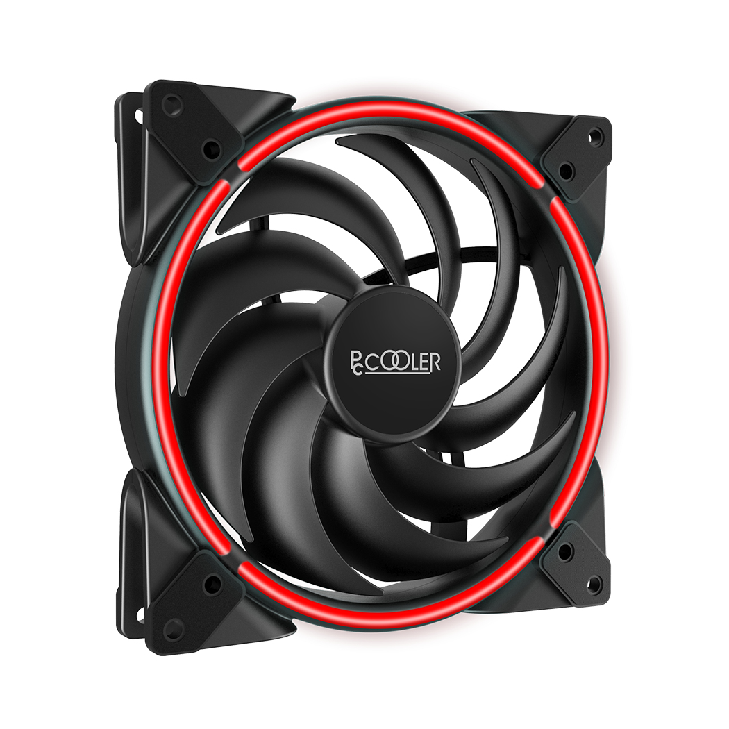 PCCOOLER CORONA MAX RGB Gehäuselüfter 140 mm 1000–2000 RPM Schwarz