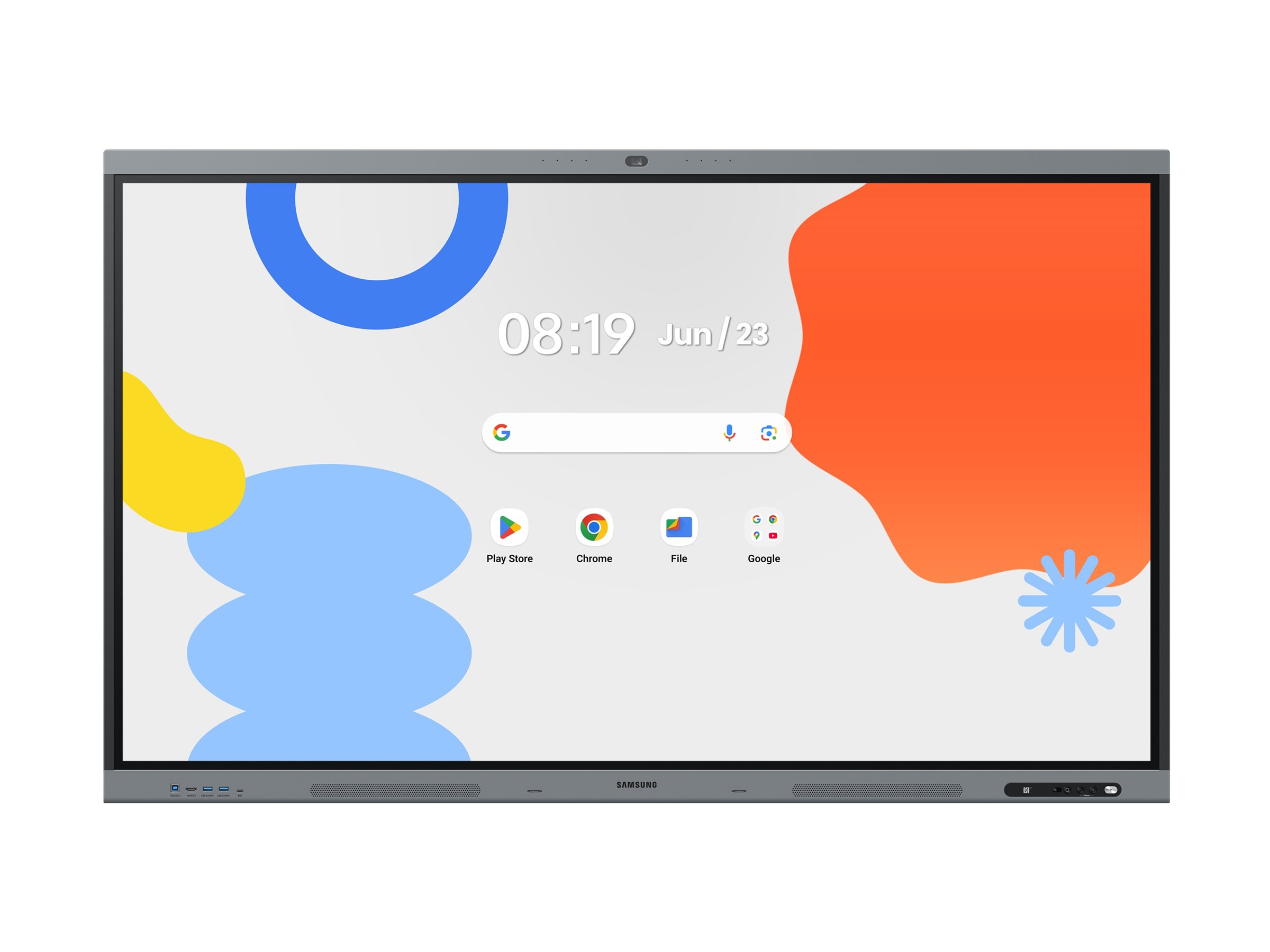 Samsung WA86FX-P 86" 4K UHD Interactive Whiteboard Schwarz, Dunkelblau/grau