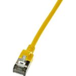 LogiLink Slim U/FTP Netzwerkkabel 2 m Cat6a U/FTP (STP) Gelb (CQ9057S)
