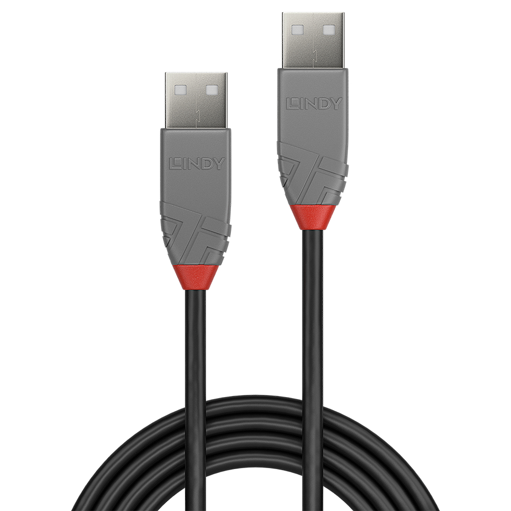 Lindy Anthra Line USB 2.0 Typ A Kabel 0,5 m Schwarz