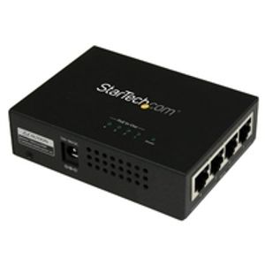 StarTech.com 4-port Gigabit Midspan - PoE+ injector - 802,3at/af - Power Inje...