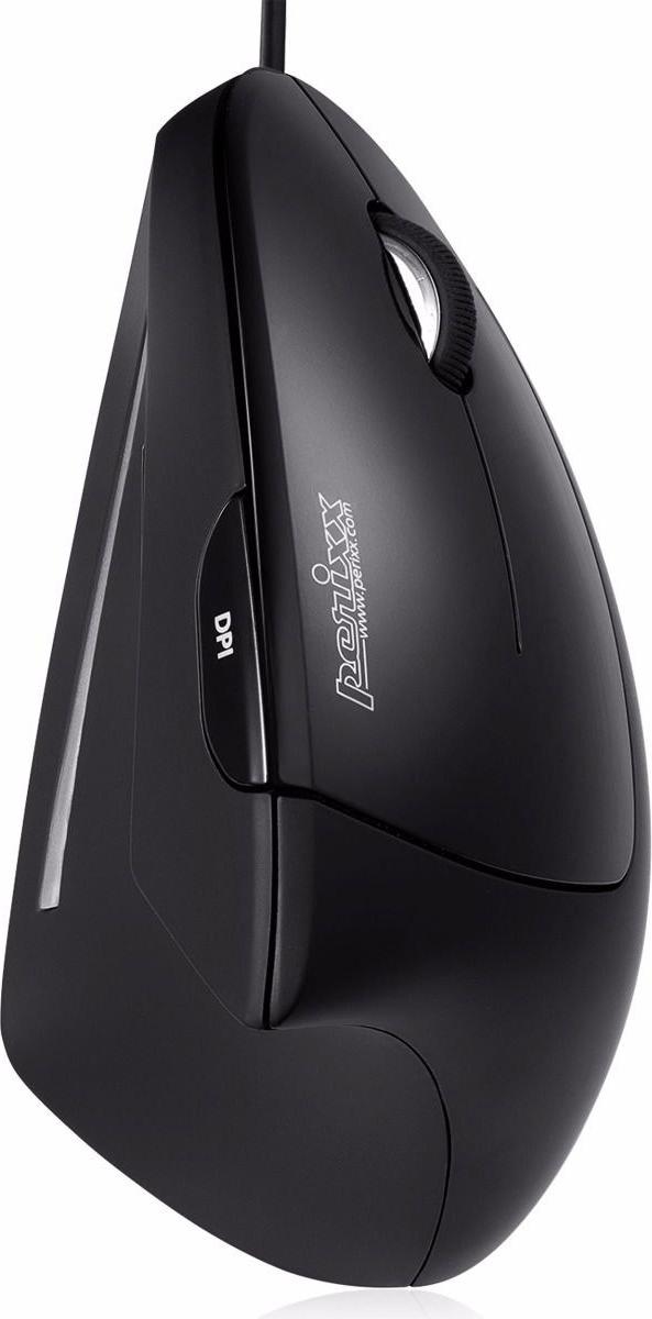 Perixx PERIMICE-513 Vertikale Maus USB Schwarz