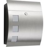 CMD Briefkasten LB24 m. Zeitungsfach Edelstahl/anthrazit (9047)