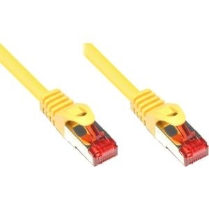 RNS® Patchkabel mit Rastnasenschutz, Cat. 6, S/FTP, PiMF, PVC, 250MHz, gelb, 7,5m, Good Connections (8060-075Y)