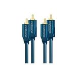 Stereo Audiokabel (2x Cinch-Stecker/2x Cinch-Stecker) - 2,0 m Cinch-Koaxialkabel für kraftvollen Stereoklang