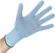 HYGOSTAR Schnittschutzhandschuh "ALLFOOD LEBENSMITTEL", M hellblau, feine Spectra-Fasern, lebensmittelecht, - 1 Stück (336956) (geöffnet)