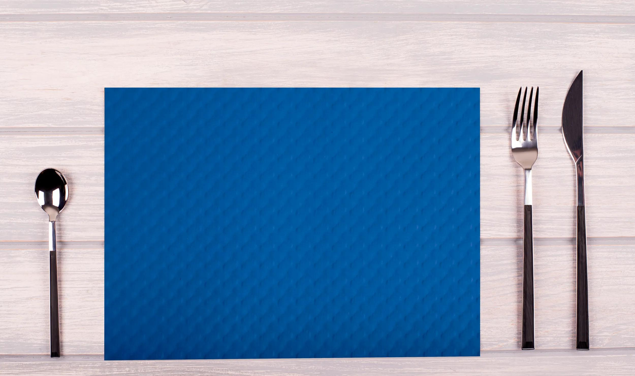 PROnappe 304019I Platzdeckchen Rechteck 30 x 40 cm Blau
