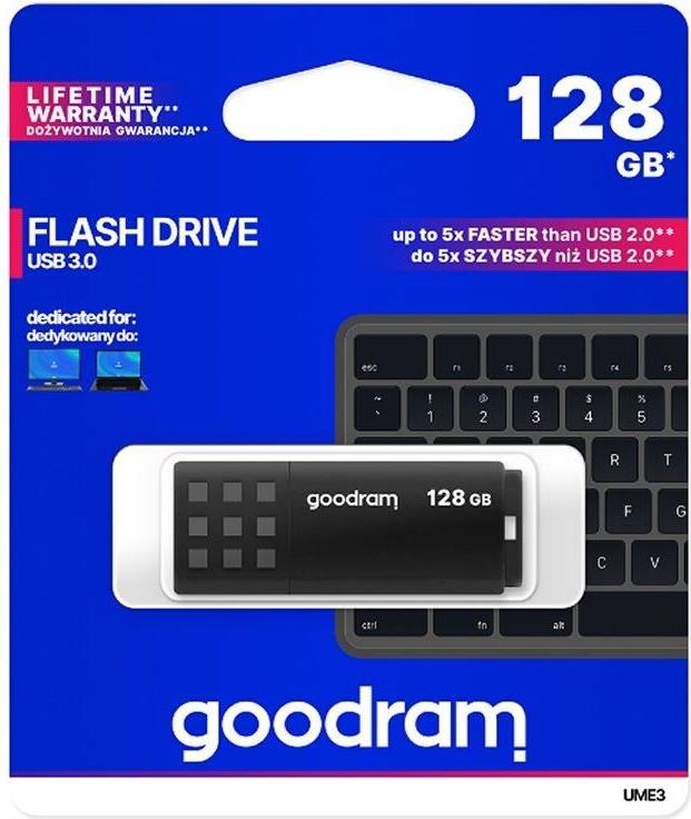 Goodram UME3 USB-Stick 128 GB USB 3.2 Gen 1 Schwarz