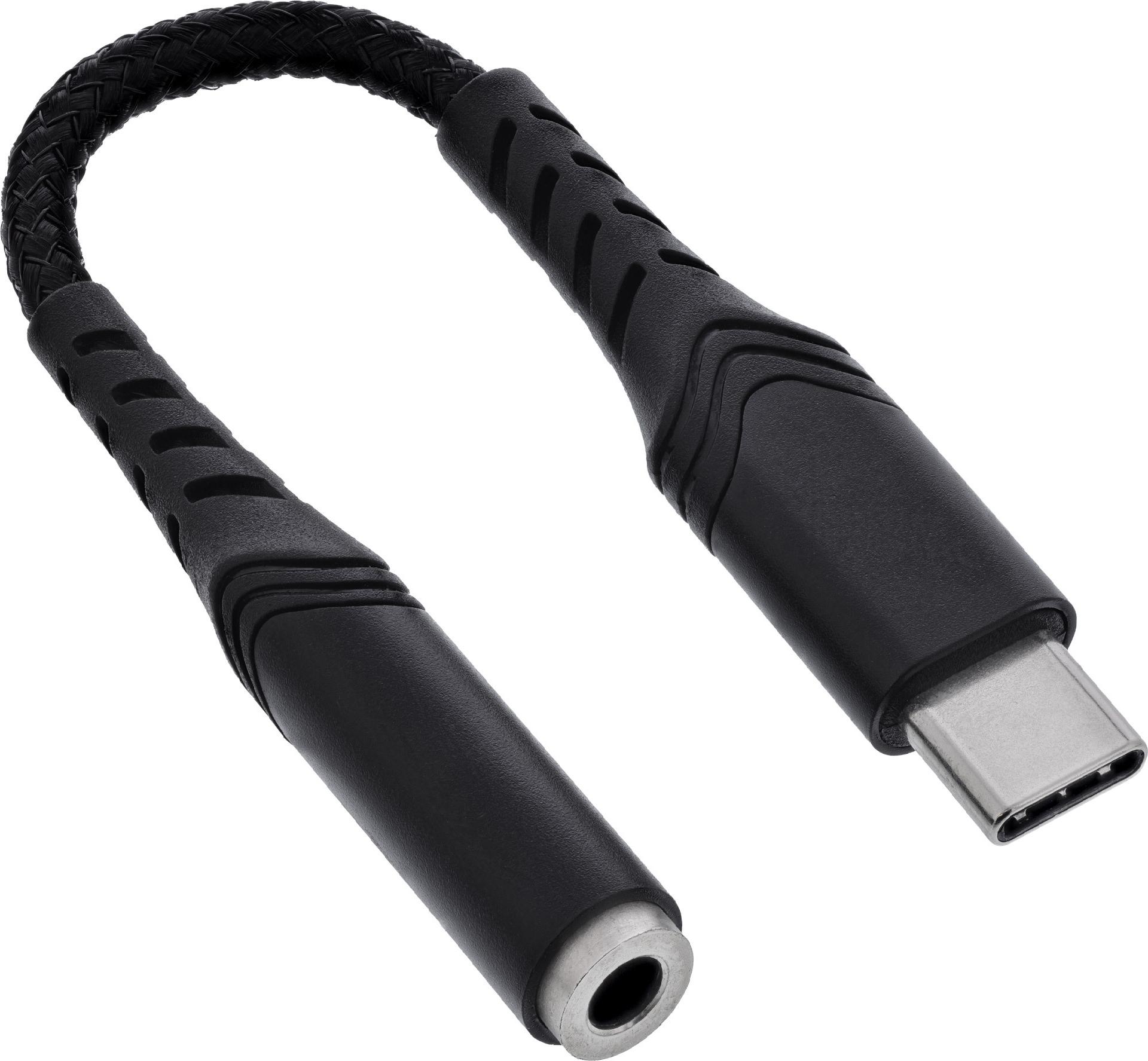 InLine® USB-C Audio Adapter auf 3,5mm Klinke, DAC, 15 cm (33054E)