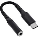 InLine® USB-C Audio Adapter auf 3,5mm Klinke, DAC, 15 cm (33054E)