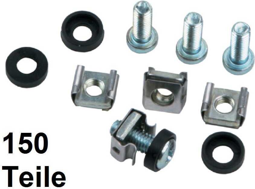 IT-BUDGET Befestigungssatz mit Käfigmuttern für Lochrasterschienen (90ITB50BSM6)