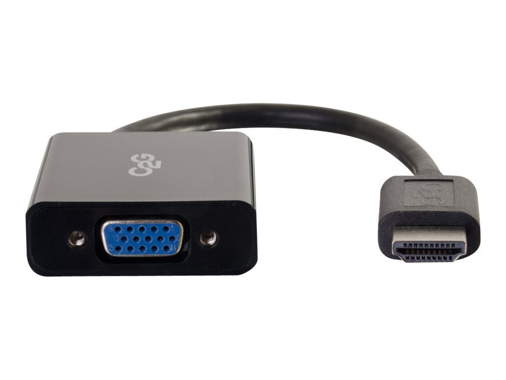 C2G HDMI to VGA Adapter Videokonverter Dongle 1080p Schwarz