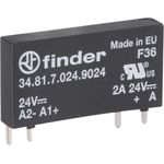 Finder Solid-State-Printrelais, Serie 34 34.81.7.024.9024 Last-Strom 2 A Schaltspannung 24 V/DC (34.81.7.024.9024)