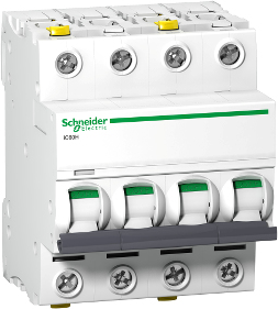 Schneider Electric A9F07450. Eingangsstrom: 50 A. Internationale Schutzart (IP-Code): IP20. Breite: 72 mm, Tiefe: 78,5 mm, Höhe: 91 mm (A9F07450)