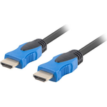 Lanberg CA-HDMI-20CU-0045-BK HDMI-Kabel 4,5 m HDMI Typ A (Standard) Schwarz - Blau (CA-HDMI-20CU-0045-BK)